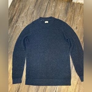 Halston Heritage Men's Dark Blue Crewneck Sweater
